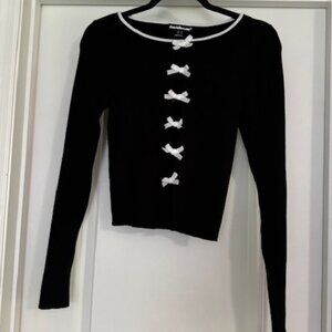 Charlotte  Russe Bows Cut Out Top